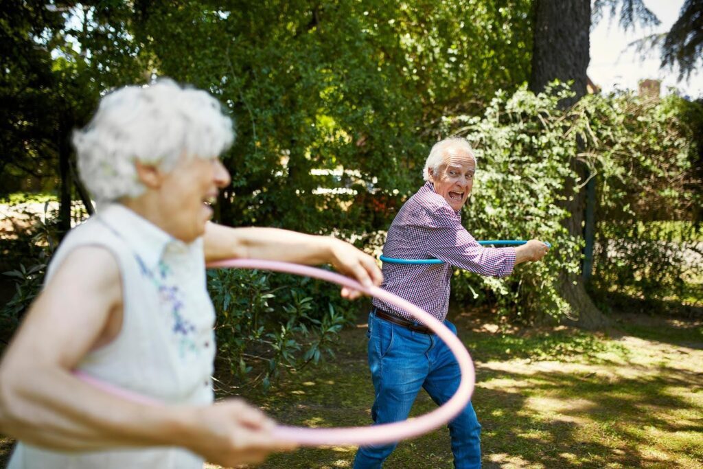 Seniors enjoying outdoor activities and staying active with support from Ace Home Care